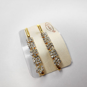 Golden color Fancy Diamond Hair Clips/Pins for Girls/Ladies