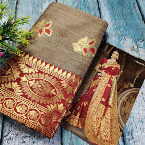 Maroon color New Pallu Pattern Latest Design Silk Saree