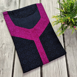 Black color Nightwear - Cotton Printed Nighty for Ladies