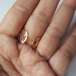 Rose Gold color Girls/ Women's A D Finger Ring
