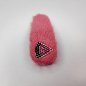 Pink color Fancy Furry Tic Tac Clip for Girls