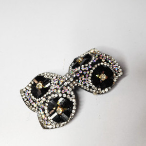 Black color Accessories - Designer Back Clip Hair Accessories with stones and Beads for Women