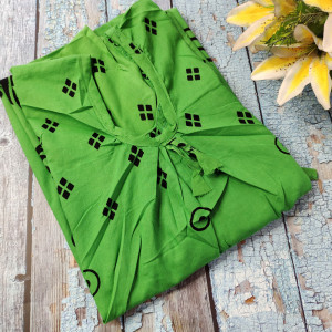 Bright Green (Dhani) color Nightwear - Cotton Printed Nighty for women