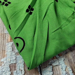 Bright Green (Dhani) color Cotton Printed Nighty for women