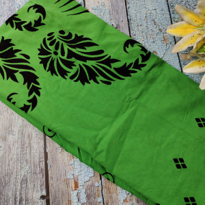 Bright Green (Dhani) color Cotton Printed Nighty for women