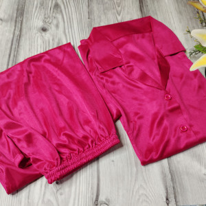 Fuchsia Pink color Night Suits for Girls/Ladies