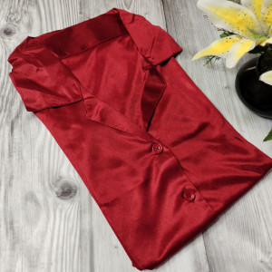 Maroon color Nightwear - Night Suits for Girls/Ladies