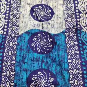 Blue color Batik Cotton Printed Nighty for women