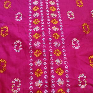 Magenta color Batik Cotton Printed Nighty for women