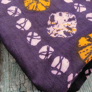 Purple color Batik Cotton Printed Nighty for women
