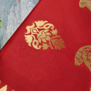 Red color New Pallu Pattern Latest Design Silk Saree