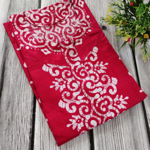 Magenta color Nightwear - New Batik Print Cotton Nighty for Ladies
