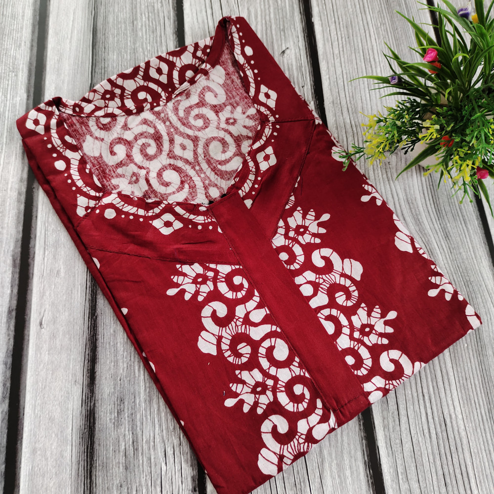 New Batik Print Cotton Nighty for Ladies - ZamIndia - Online shop