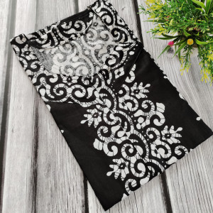 Black color Nightwear - New Batik Print Cotton Nighty for Ladies