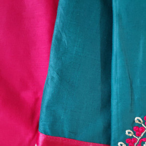 Dark Green color Casual Wear Suit Embroidered Suit With Two Tone Dupatta