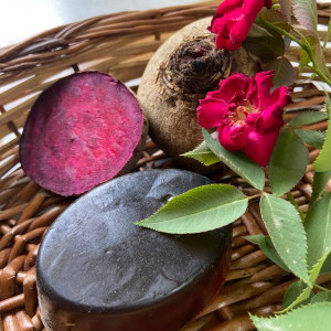 Beetroot, Rose extract color Beetroot & Rose Soap Bar