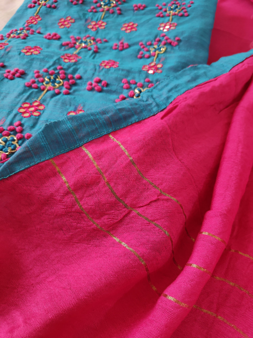 Buy Blue Pure Silk Party Wear Weaving Dress Material Online From Wholesale  Salwar.