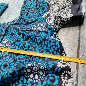 Blue color Batik Print Cotton Nighties for Women