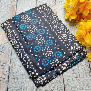 Blue color Summer Nighty for Women Batik Print