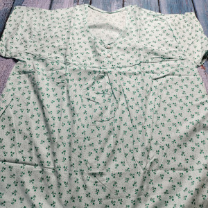 Light Green color XXXL Pure Cotton Nighty for Women 
