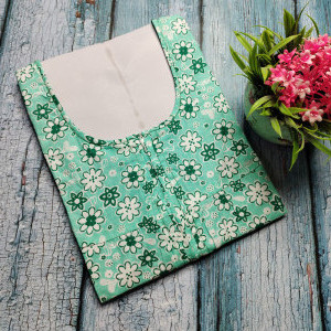 Green color Nightwear - XXXL & 4XL Pure Cotton Nighty for Women 