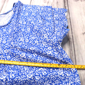 Blue color 4XL - Plus Size Pure Cotton Nighty for Women