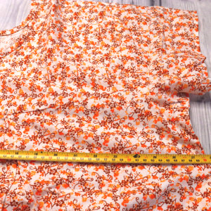 Orange color 4XL - Plus Size Pure Cotton Nighty for Women