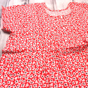Red color XXXL Pure Cotton Nighty for Women 