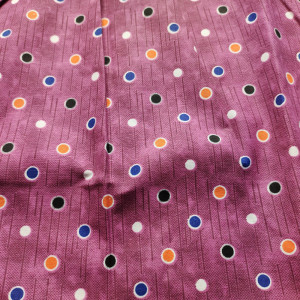 Mauve color Piping Neck XXL Cotton Printed nighty 
