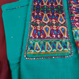 Turquoise color Casual/ Festive Wear Suit