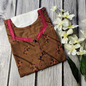 Brown color Nightwear - Lizzy Bizzy Nighty For Women
