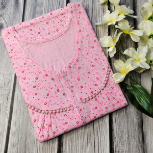 Pink color Nightwear - Modal Fabric Nighty for Women 