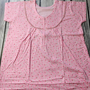 Pink color Modal Fabric Nighty for Women 