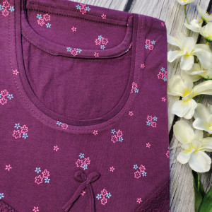 Purple color Modal Fabric Nighty for Women 