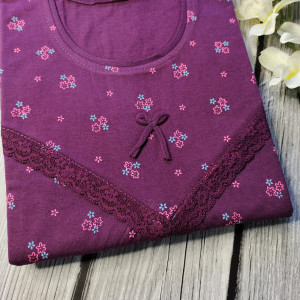 Purple color Modal Fabric Nighty for Women 