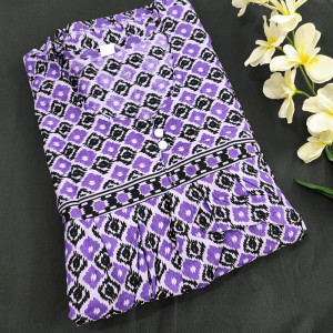 Purple color Nightwear - 5XL Plus Size Pure cotton Nighty