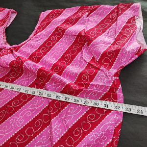 Pink color 5XL-7XL Plus size Cotton Nighty with Beautiful Prints