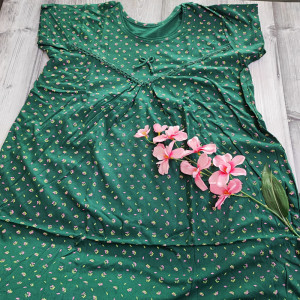 Dark Green color Beautiful & Comfortable Model Fabric Nighty