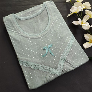 Light Green color Nightwear - Beautiful & Comfortable Model Fabric Nighty